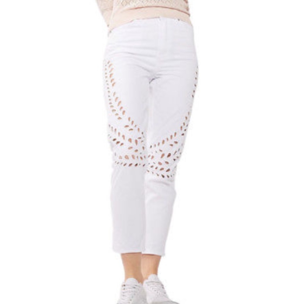Topshop White Mom Jeans